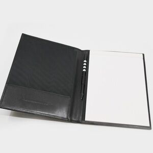 BUSSETTI & CO. GmbH Black Leather Notepad 8¾” x 7”